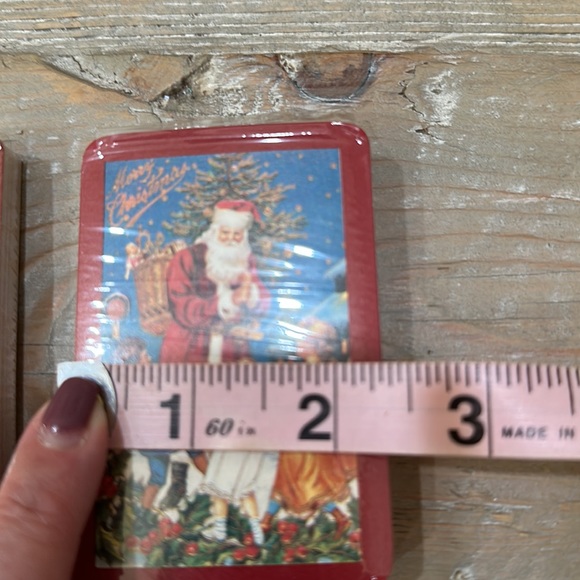 Vintage 1984 Santa Playing Cards In A Tin Box - Picture 13 of 13
